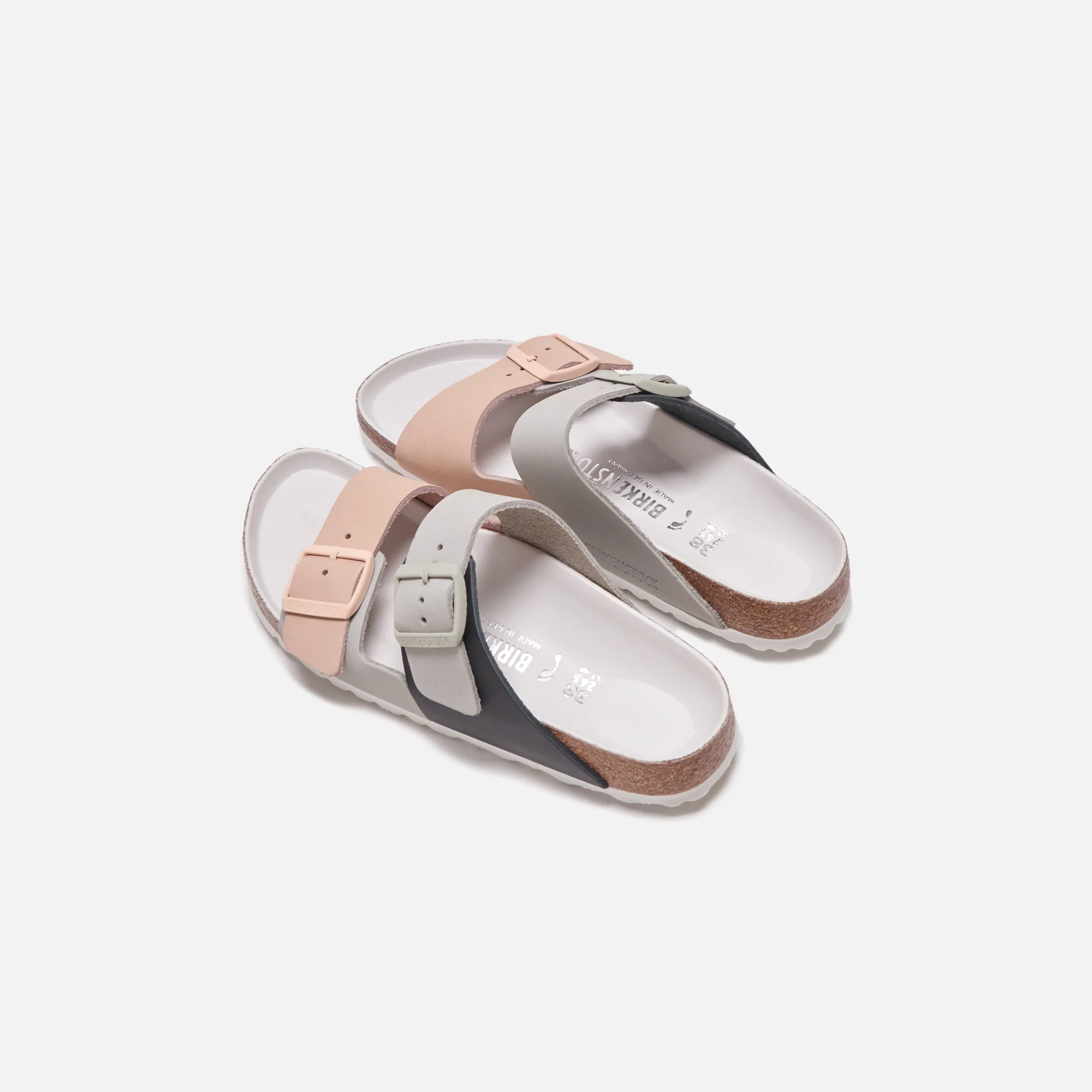 Birkenstock Arizona Split Hex Nubuck Leather - Mineral / Light Rose - Image 5