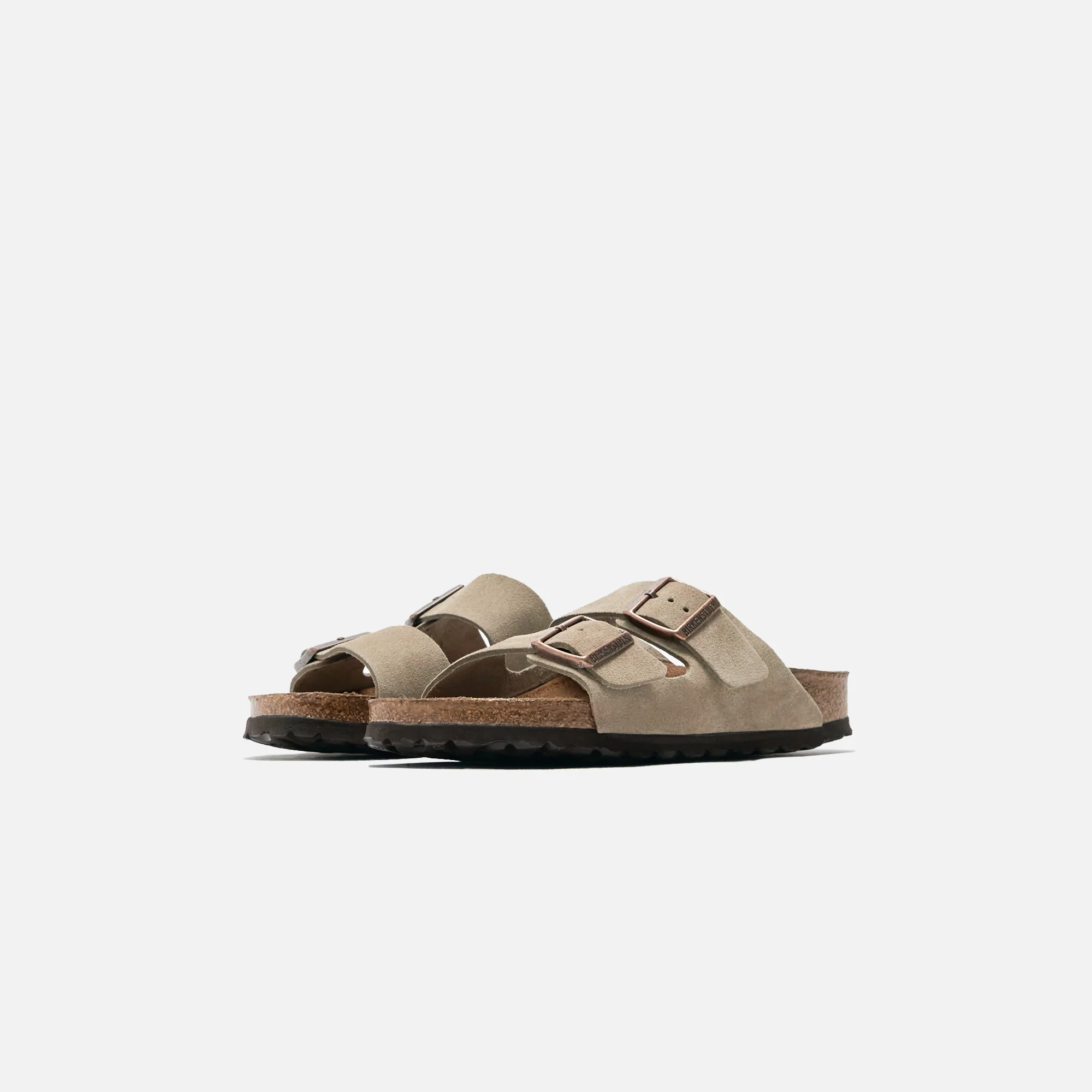 Birkenstock Arizona Soft Footbed Suede Sandals - Taupe - Image 3