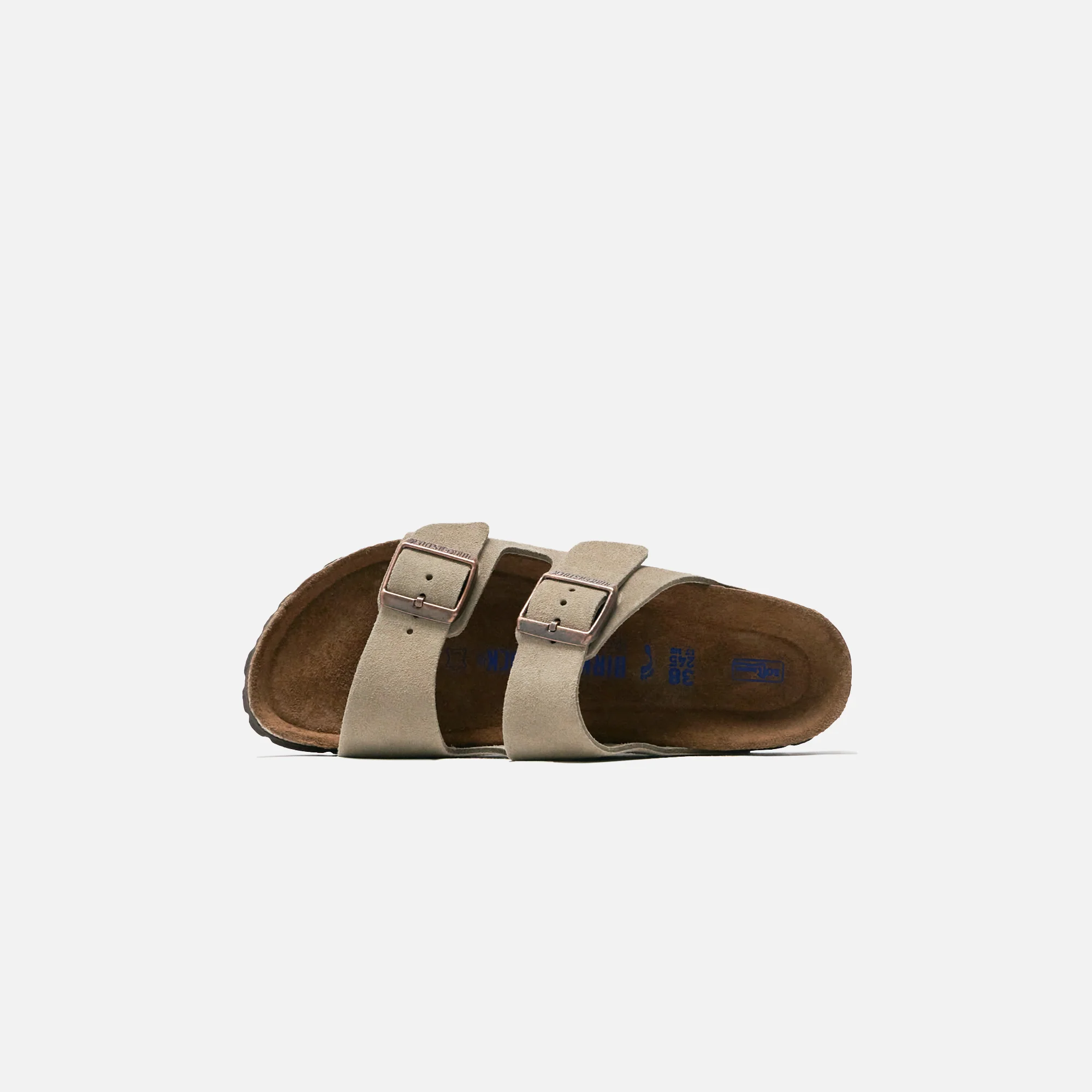 Birkenstock Arizona Soft Footbed Suede Sandals - Taupe - Image 4