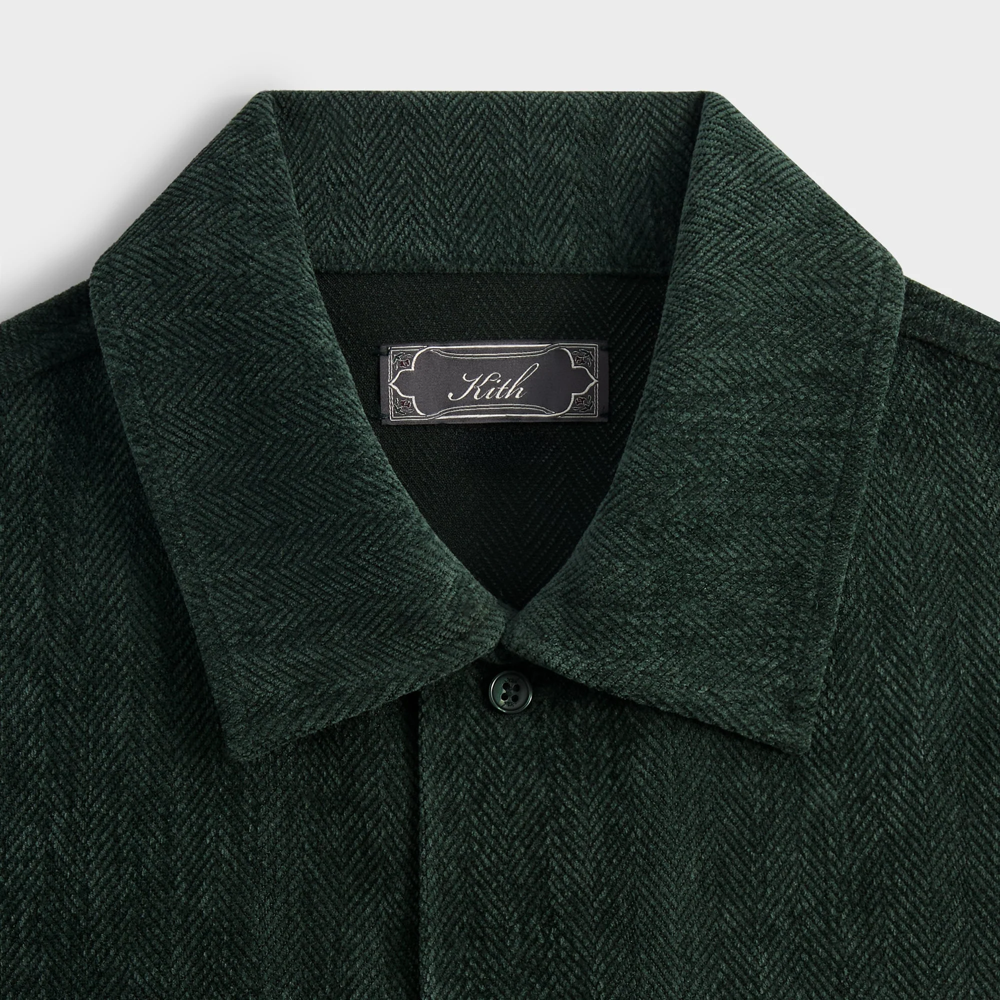 Kith Herringbone Velour Henson Buttondown - Stadium - Image 4