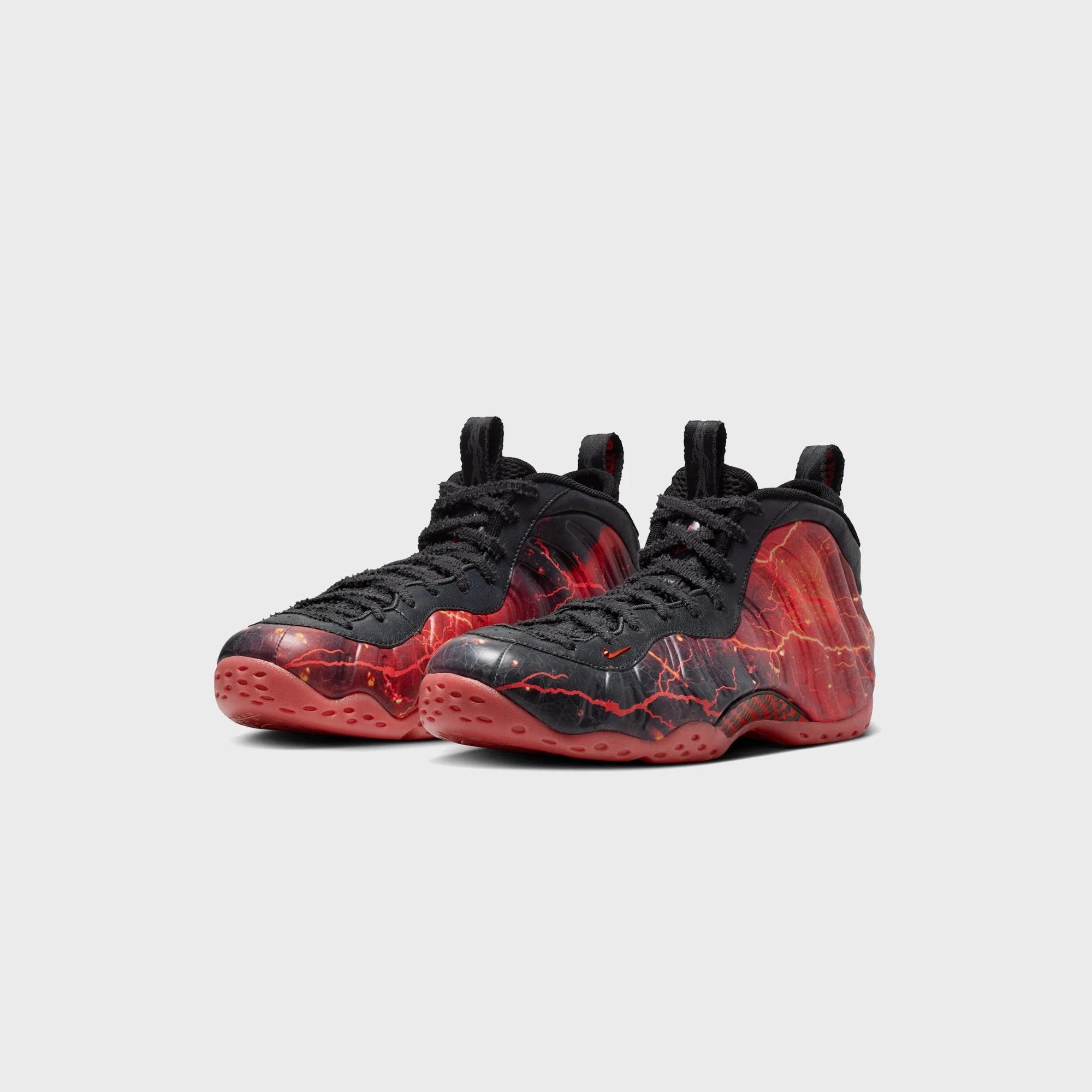Nike x Stranger Things Air Foamposite One - Black / Bright Crimson / Off Noir - Image 3