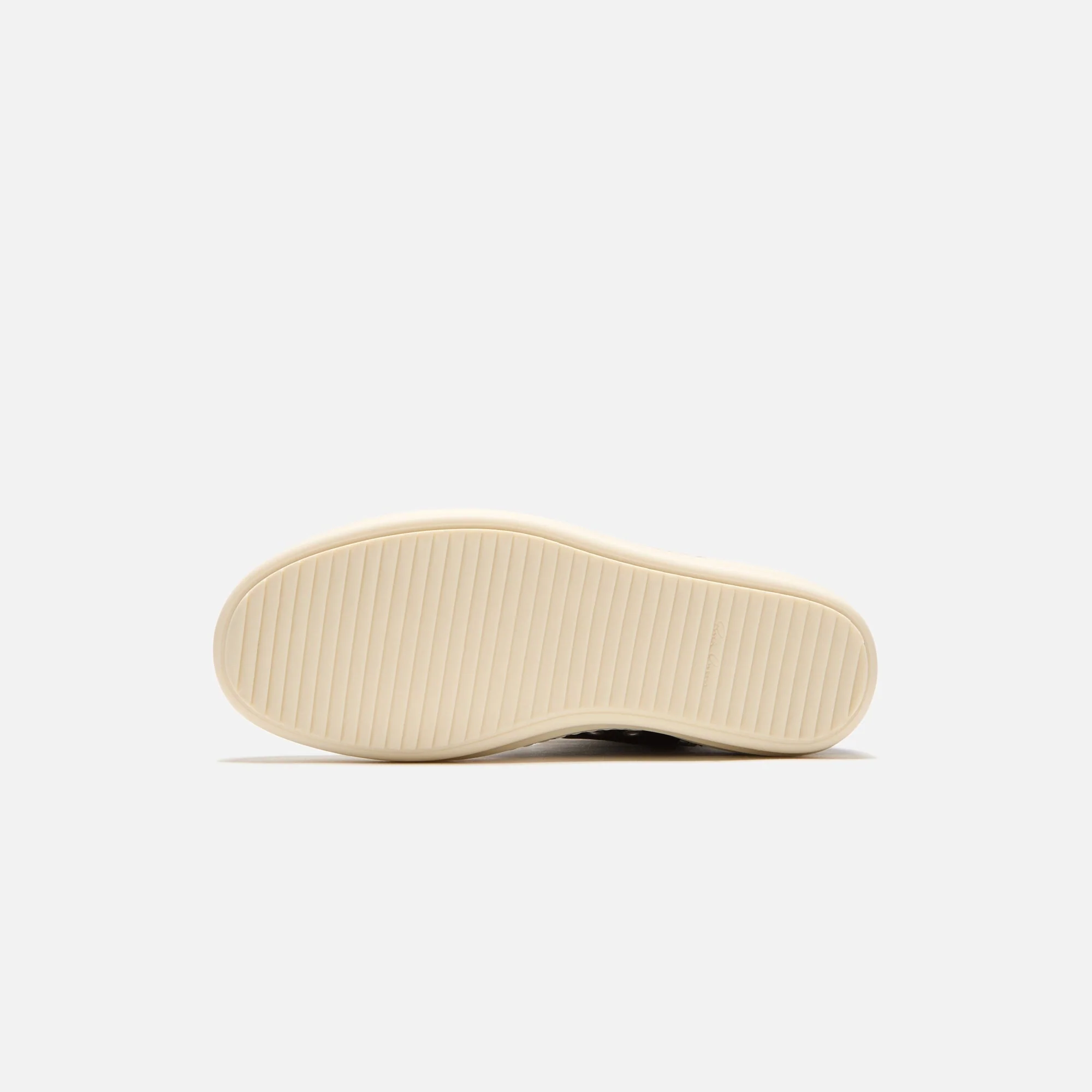 Rick Owens Scarpe In Pelle Sneakers - Black / Milk / Milk - Image 5